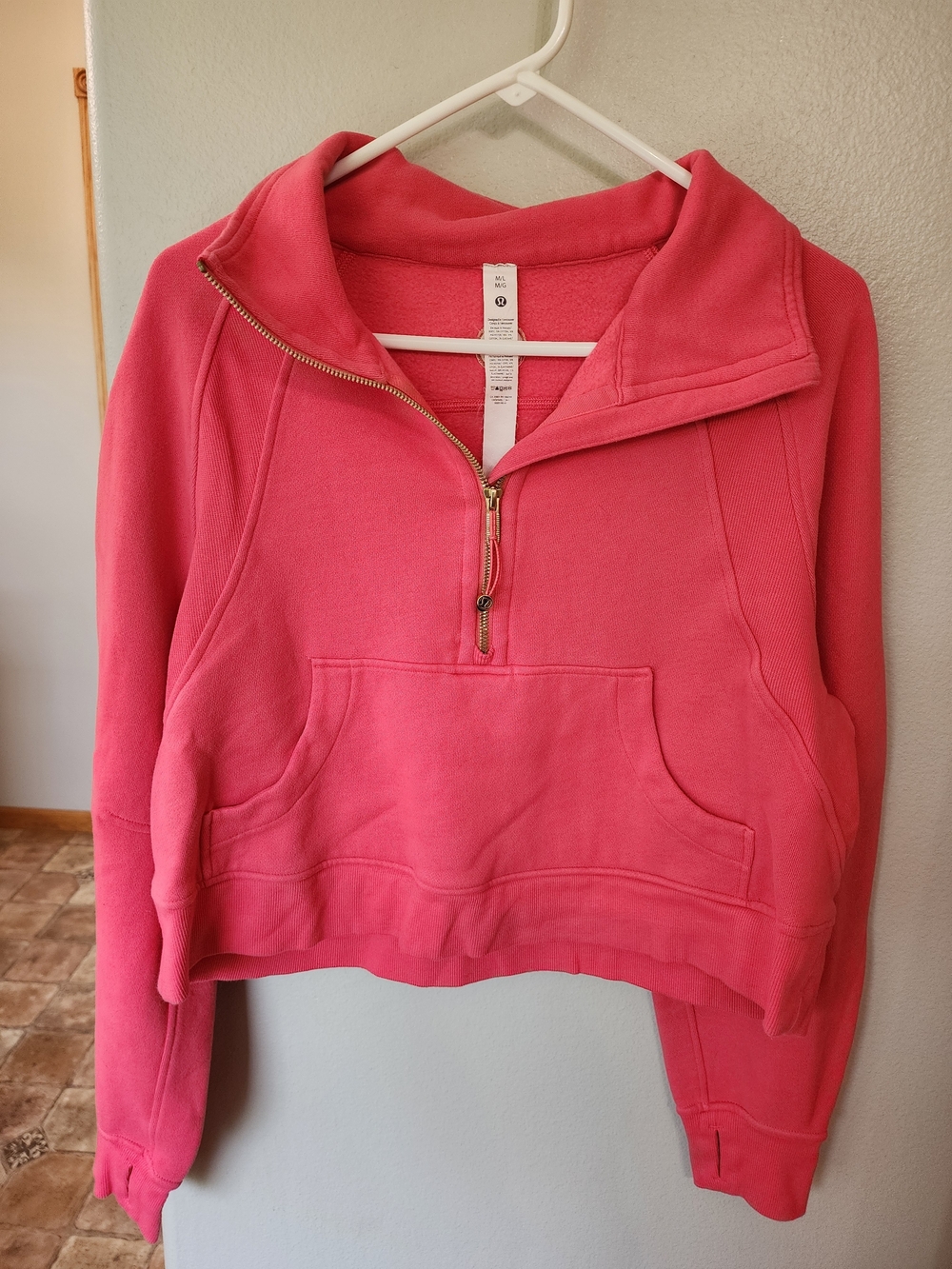 lululemon Oversized Half-Zip Funnel Neck Scuba - M/L